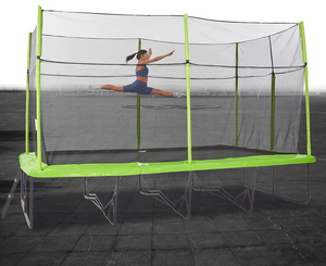 SkyBound AltitudeX 10ft x 17ft Gymnastics Rectangle Trampoline in Green