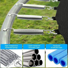 B2B 10FT Recreational Trampoline with Safe Enclosure Net Waterproof Jumping Mat,Simple Ladder,Max Weight Capacity 661 LB for 3-4 Kids,Blue -