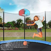 B2B 15 FT Round Trampoline with Safety Enclosure Basketball Hoop and Ladder - SM000020CAA - Round Trampolines