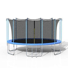B2B 16FT Round Trampoline with Safety Enclosure Net & Ladder Spring Cover Padding Outdoor Activity - SM000050CAA - Round Trampolines