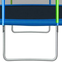 B2B 16FT Trampoline for Kids with Safety Enclosure Net Ladder and 12 Wind Stakes Round Outdoor Recreational Trampoline - SW000041AAC - Round