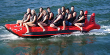 Island Hopper Elite Class Red Shark Banana Boat 10 Passenger - RSPVC-10 - Banana Boats