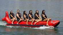 Island Hopper Red Shark Banana Boat 6 Passenger Inline -- RSPVC-6 - Banana Boats