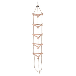 Swingan - 6 Steps Triangle Climbing Rope Ladder - Fully Assembled - Sw-Wlrt - Swings & Accessories