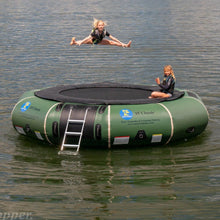 Island Hopper 15' Classic Water Trampoline - 15'PVCTUBE Green