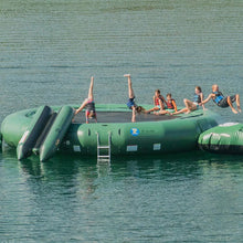 Natural Green Island Hopper 20' Acrobat Water Trampoline - 20'PVCTUBE