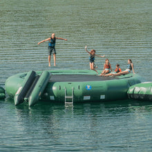 Natural Green Island Hopper 25' Giant Jump Water Trampoline