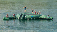 Island Hopper 20' Acrobat Water Trampoline Natural Green