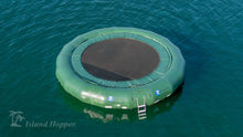 Island Hopper 25' Giant Jump Water Trampoline  Natural Green