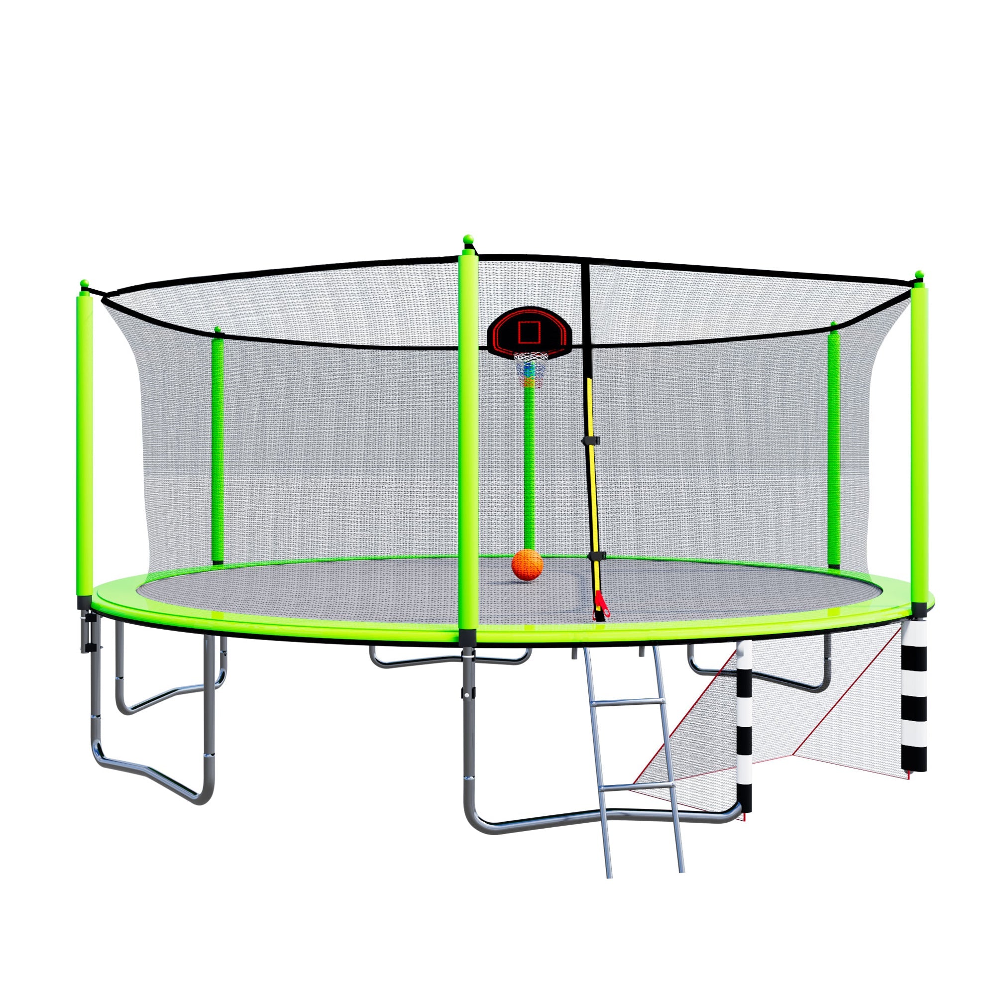 SkyBound SkySoar 16ft Outdoor Trampoline With Enclosure Net in