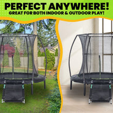 JumpKing® 7ft Round Trampoline with Jumping Mat ramp - JK7R