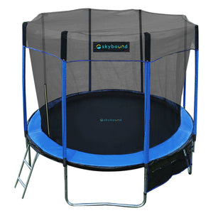 SkyBound SkySoar 10ft Outdoor Trampoline With Enclosure Net in Green