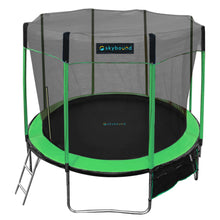 SkyBound SkySoar 15ft Outdoor Trampoline With Enclosure Net in Green