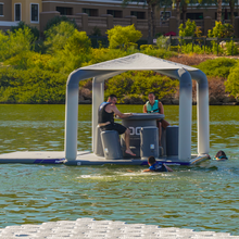 Aquaglide OG Lounge in a body of water.