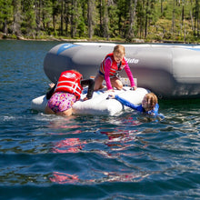 Three children play on Aquaglide C-Deck 
