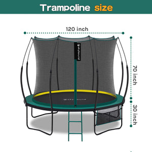 SkyBound Springless Trampoline - 10 FT