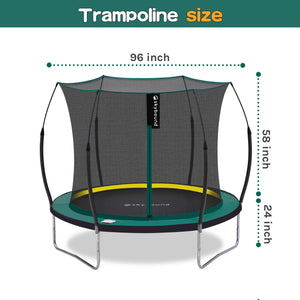 SkyBound Springless Trampoline - 8 FT