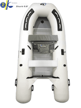 Island Hopper Shark 9.8′ Inflatable Fishing Boat | Aluminum Floor Dinghy 