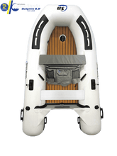 Island Hopper Dolphin 8.8' Inflatable Fishing Boat | EVA Teak Deck Air Floor - SB-270A