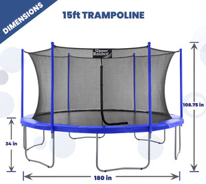 Upper Bounce® 15' Trampoline & Enclosure Set - UBSF01-15