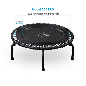 JumpSport 300 PRO Series Fitness Trampolines | 39” Model 350 PRO