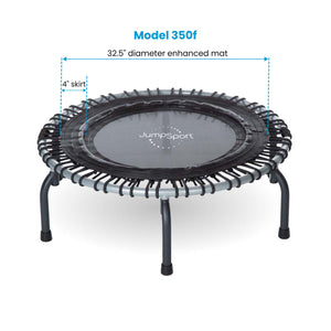 JumpSport Folding Fitness Trampolines | 39" Model 350f 3-knot Adjustable