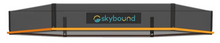 SkyBound SkySoar 10ft Outdoor Trampoline With Enclosure Net in Orange