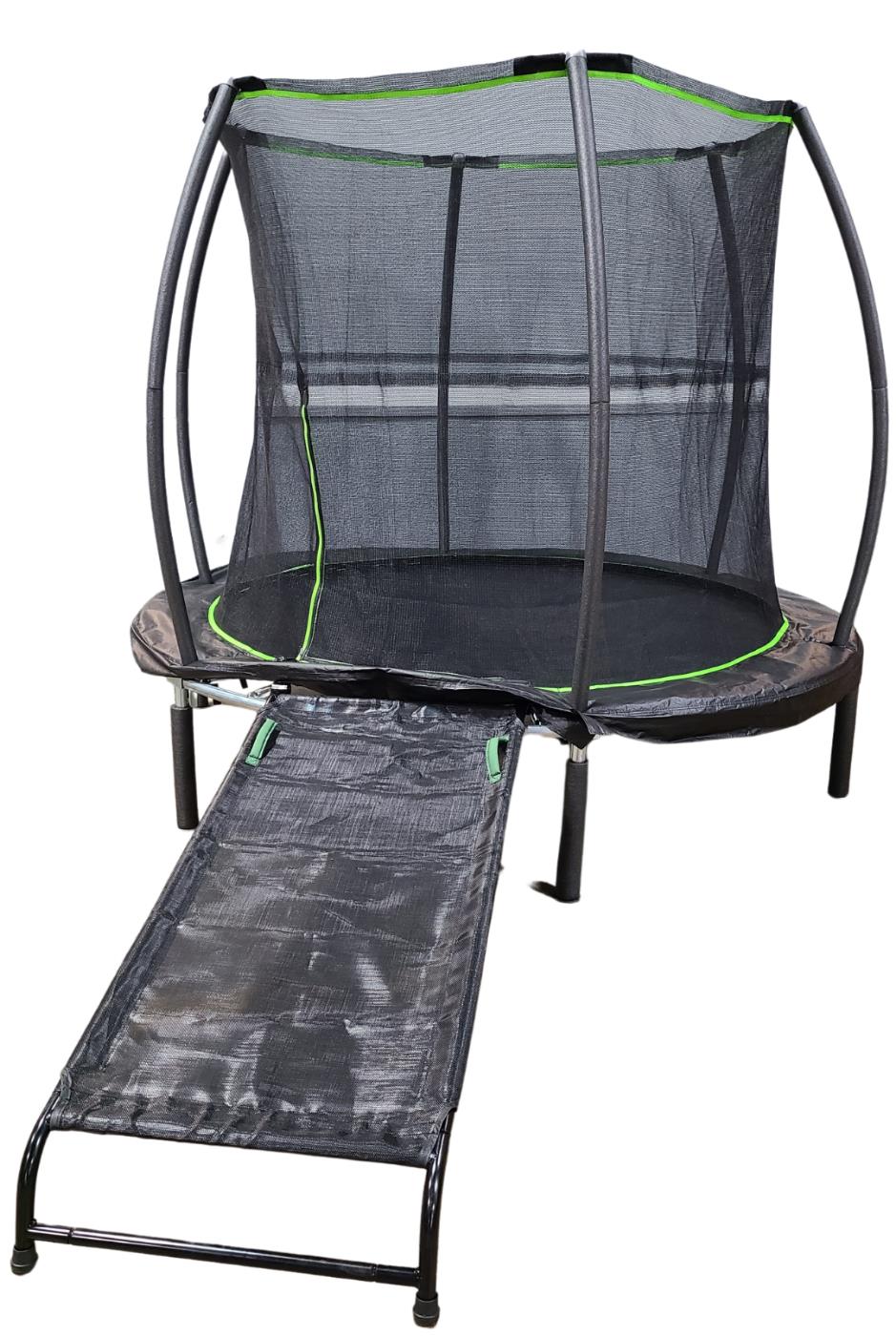 JumpKing® 7ft Round Trampoline with Jumping Mat ramp - JK7R