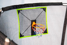 JumpKing 10’ x 17’ Oval Multi Level Heavy Duty Trampoline With Toss Game and Hoop Accessory Model JKLCOV1017C4