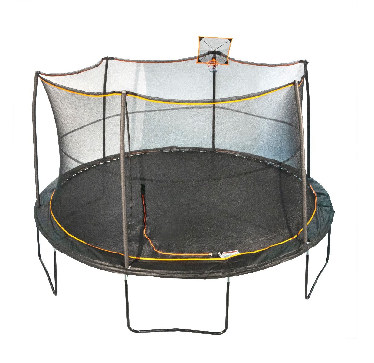 Jumpking 14' Round Combo with Powder Coated Legs & Mesh Hoop Model JK146PAPCFH