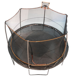 Jumpking 14' Round Combo with Powder Coated Legs & Mesh Hoop Model JK146PAPCFH
