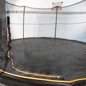Jumpking 14' Round Combo with Powder Coated Legs & Mesh Hoop Model JK146PAPCFH