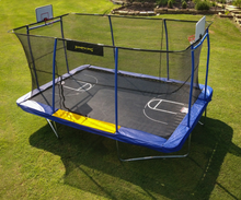 JumpKing 10' X 15' Rectangle Combo with Two Basketball Hoop  Model JK1015RCBHFTCT