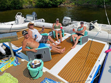 Island Hopper Mega Yacht Dock 10 x 10 ft Inflatable Water Island Platform - MEGA-DOCK