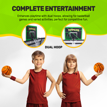 JumpKing 10' X 15' Rectangle Combo with Two Basketball Hoop  Model JK1015RCBHC2