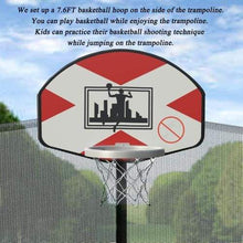 B2B 14-Feet Round Trampoline with Safety Enclosure Basketball Hoop and Ladder - SM000010FAA - Round Trampolines