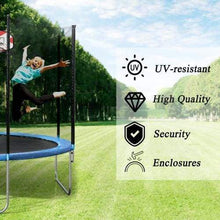 B2B 15 FT Round Trampoline with Safety Enclosure Basketball Hoop and Ladder - SM000020CAA - Round Trampolines