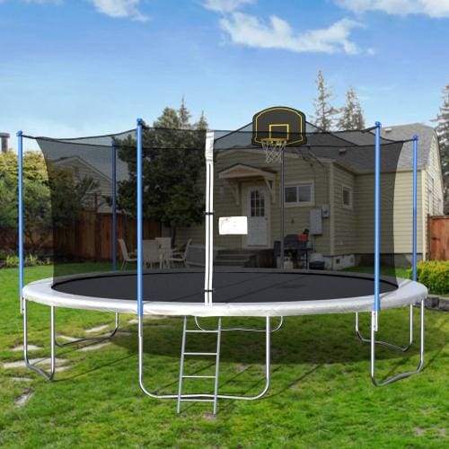 B2B 16FT TRAMPOLINE BLUE - W285S00001 - Round Trampolines