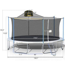 B2B 16FT TRAMPOLINE BLUE - W285S00001 - Round Trampolines