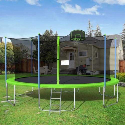 B2B 16FT TRAMPOLINE BLUE - W285S00002 - Round Trampolines