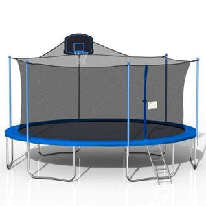 B2B 16FT TRAMPOLINE BLUE - W285S00003 - Round Trampolines