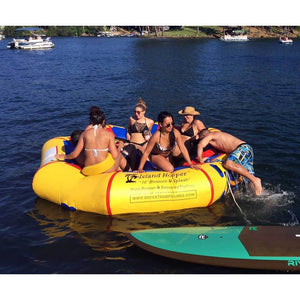 Island Hopper 10 Bounce & Splash & Bouncer Slide - Water Park - 10BNS-WP - Water Trampolines