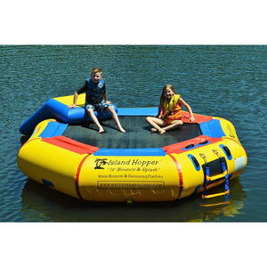 Island Hopper 10 Bounce & Splash & Bouncer Slide - Water Park - 10BNS-WP - Water Trampolines