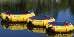 Island Hopper 10 Bounce & Splash & Bouncer Slide - Water Park - 10BNS-WP - Water Trampolines