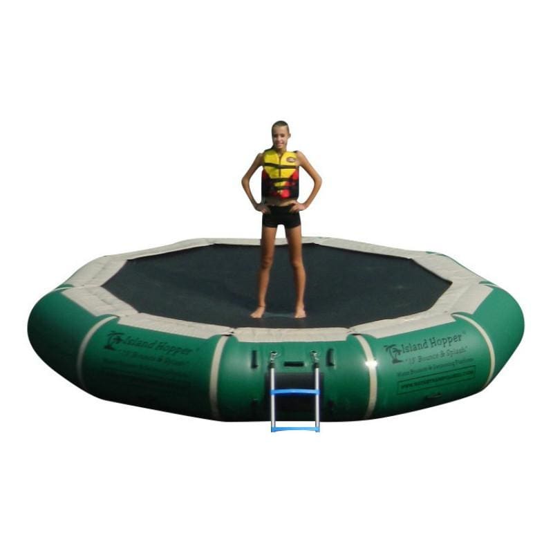 BouncyTrampolines Island Hopper 13 Bounce N Splash Padded Water Bouncer 13BNS Bouncy Trampolines