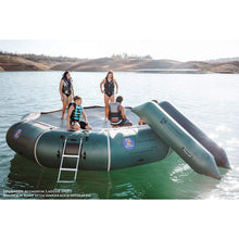 Island Hopper 17’ Springless Water Bouncer Bounce & Splash - Recreational Grade - 17’BNS - Water Bouncers