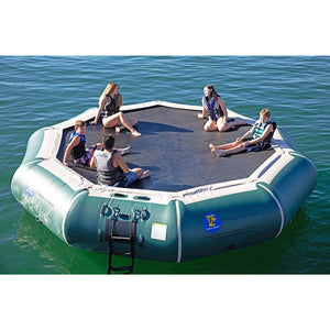 Island Hopper 17’ Springless Water Bouncer Bounce & Splash - Recreational Grade - 17’BNS - Water Bouncers