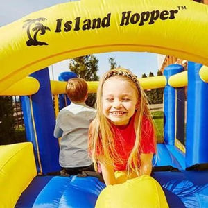 Island Hopper Racing Slide & Slam Recreational Bounce House - RACSLDSLM - Bounce Houses