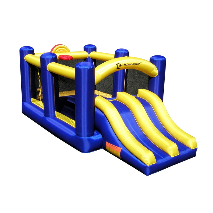 Island Hopper Racing Slide & Slam Recreational Bounce House - RACSLDSLM - Bounce Houses