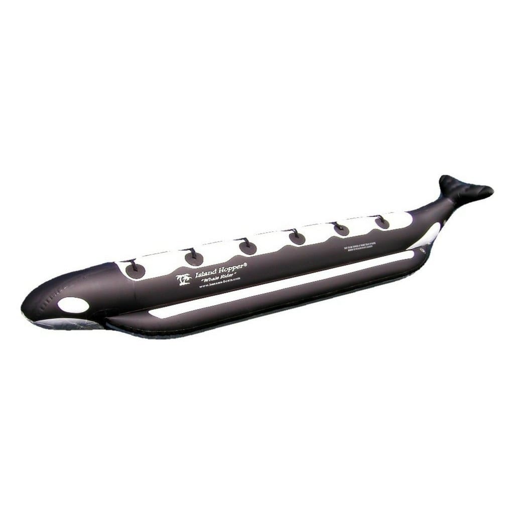 Island Hopper Whale Ride Banana Style Water Sled 6 Passenger in-line - PVC-6-WR - Banana Boats